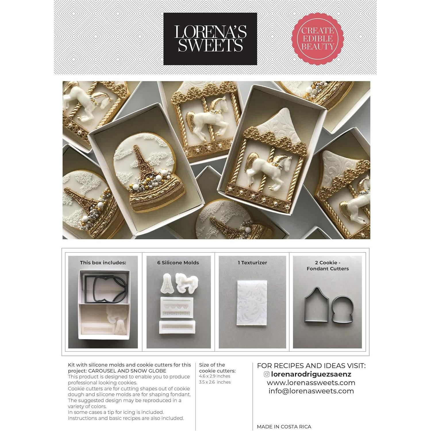 Kit de Decoración de Galletas Lorena Carousel - 5 Cortadores