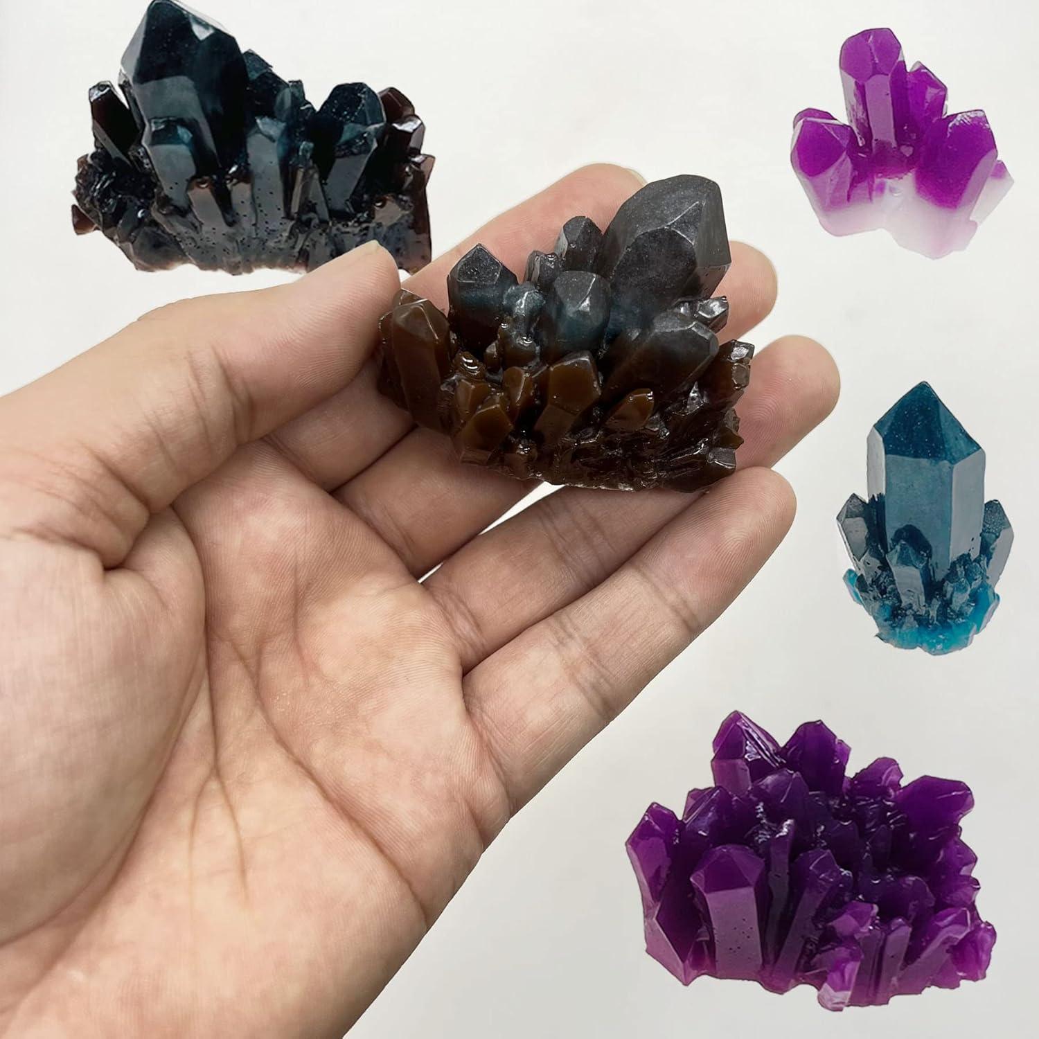 Woohome 18 PCS Moldes de Silicona para Resina Cristal