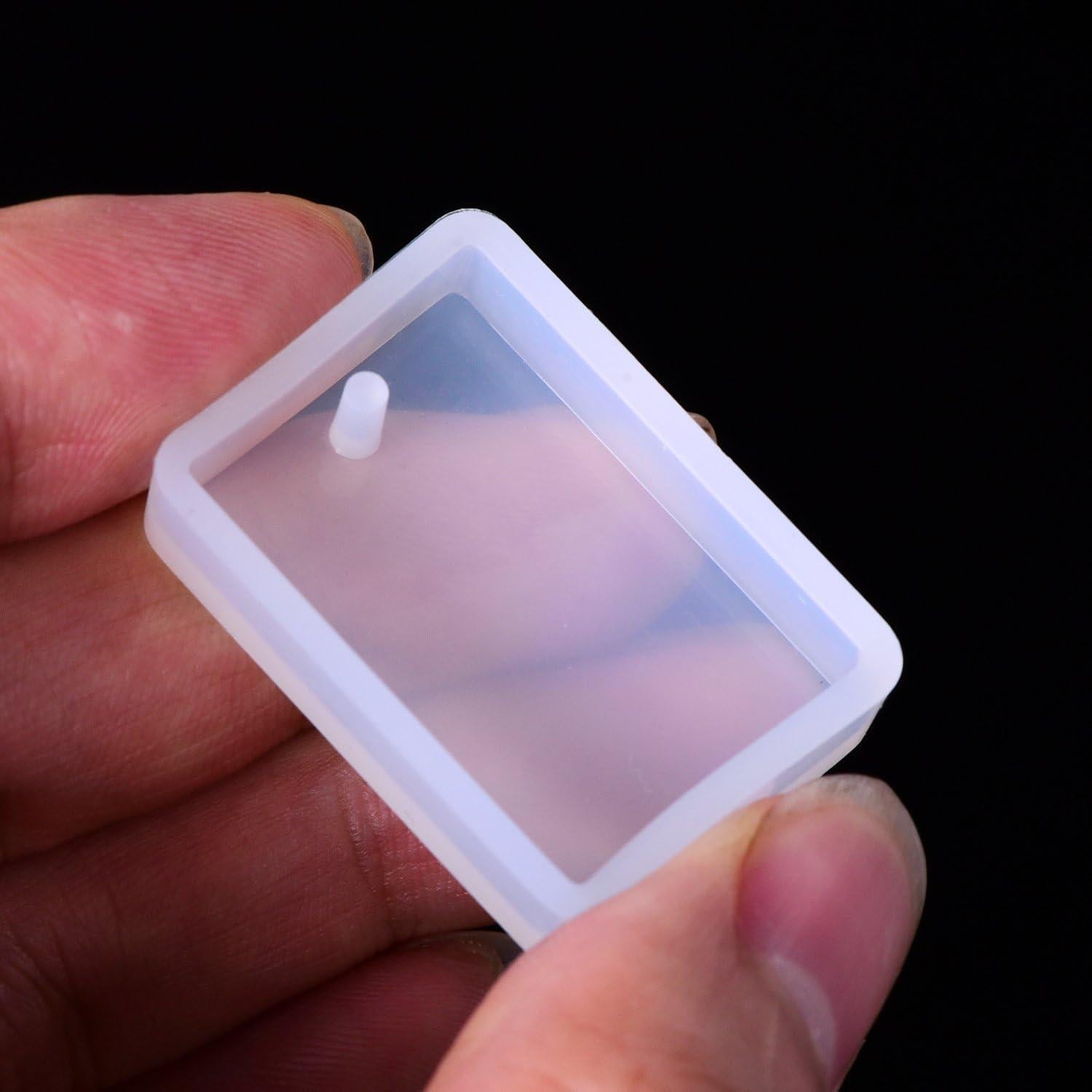 Moldes de Resina Silicona TecUnite 15 Piezas para Joyería DIY