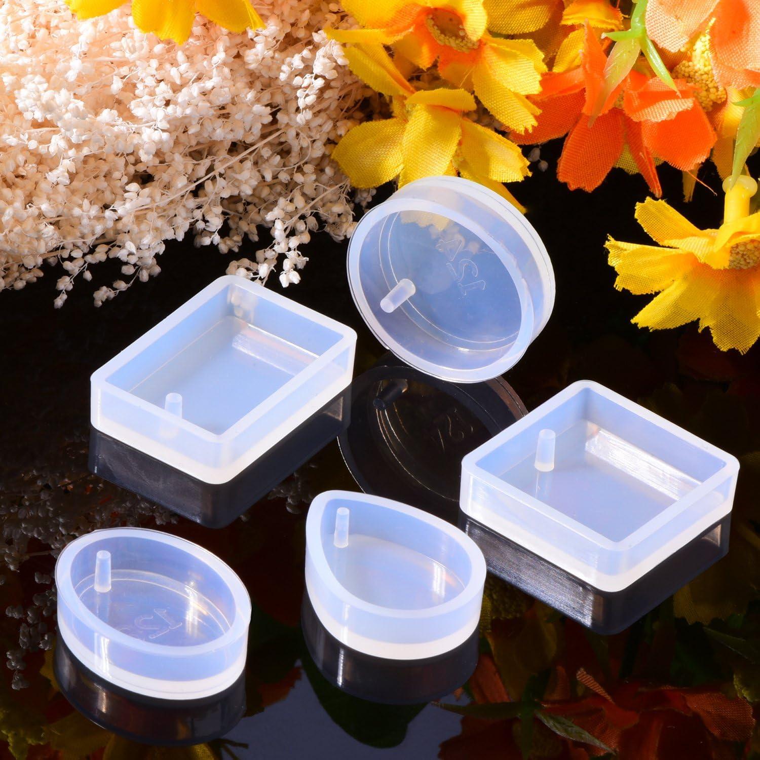 Moldes de Resina Silicona TecUnite 15 Piezas para Joyería DIY