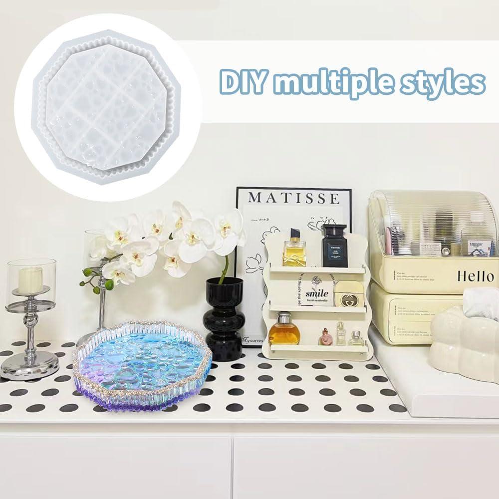 Moldes de Silicona para Resina BIGEBO - 2 Pcs Redondos 17 cm