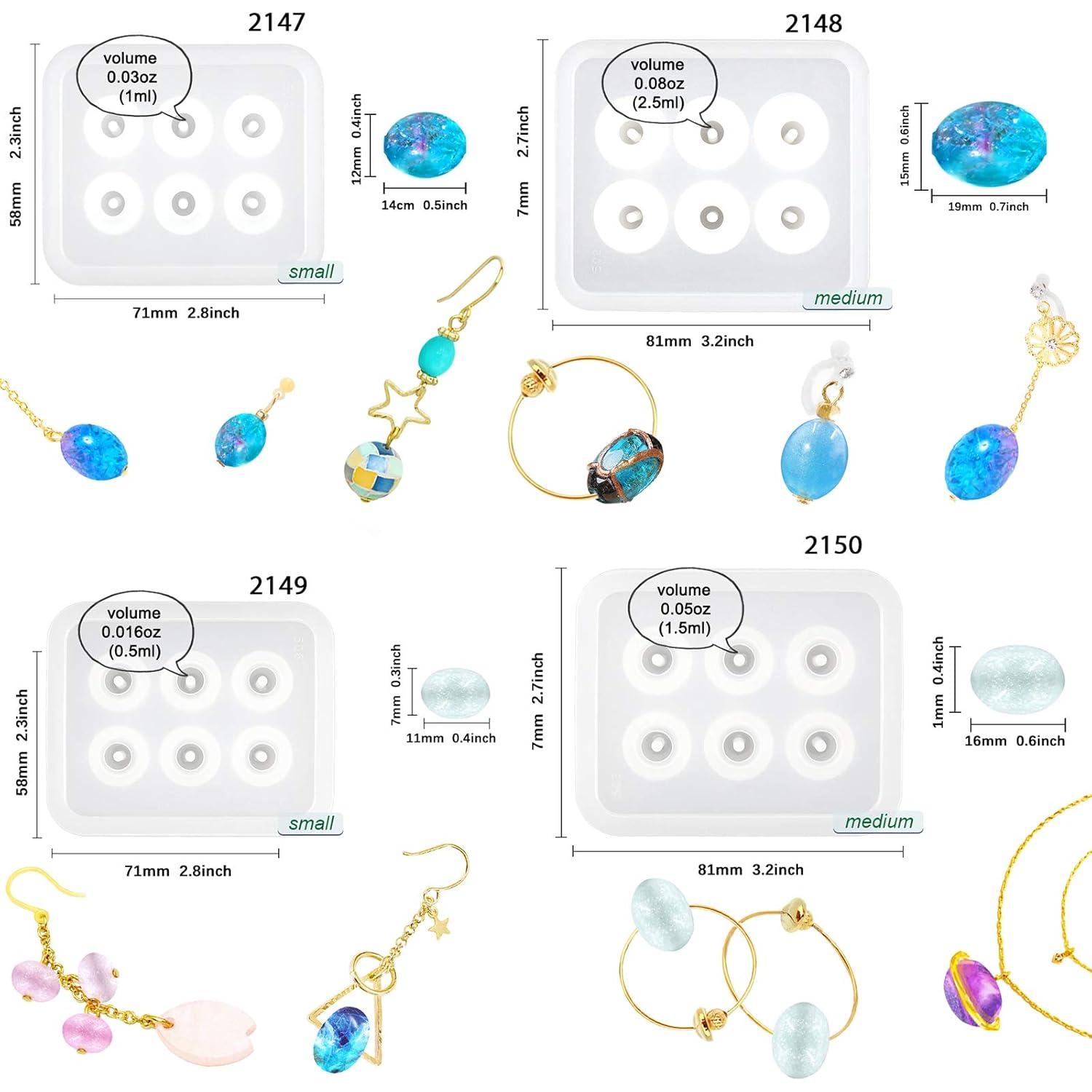 Juego de Moldes de Silicona para Joyería - 372 Cavidades