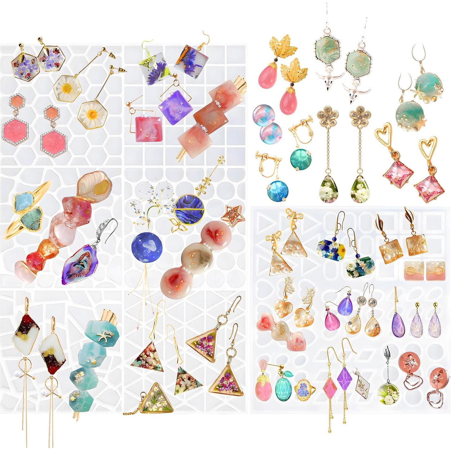 Juego de Moldes de Silicona para Joyería - 372 Cavidades