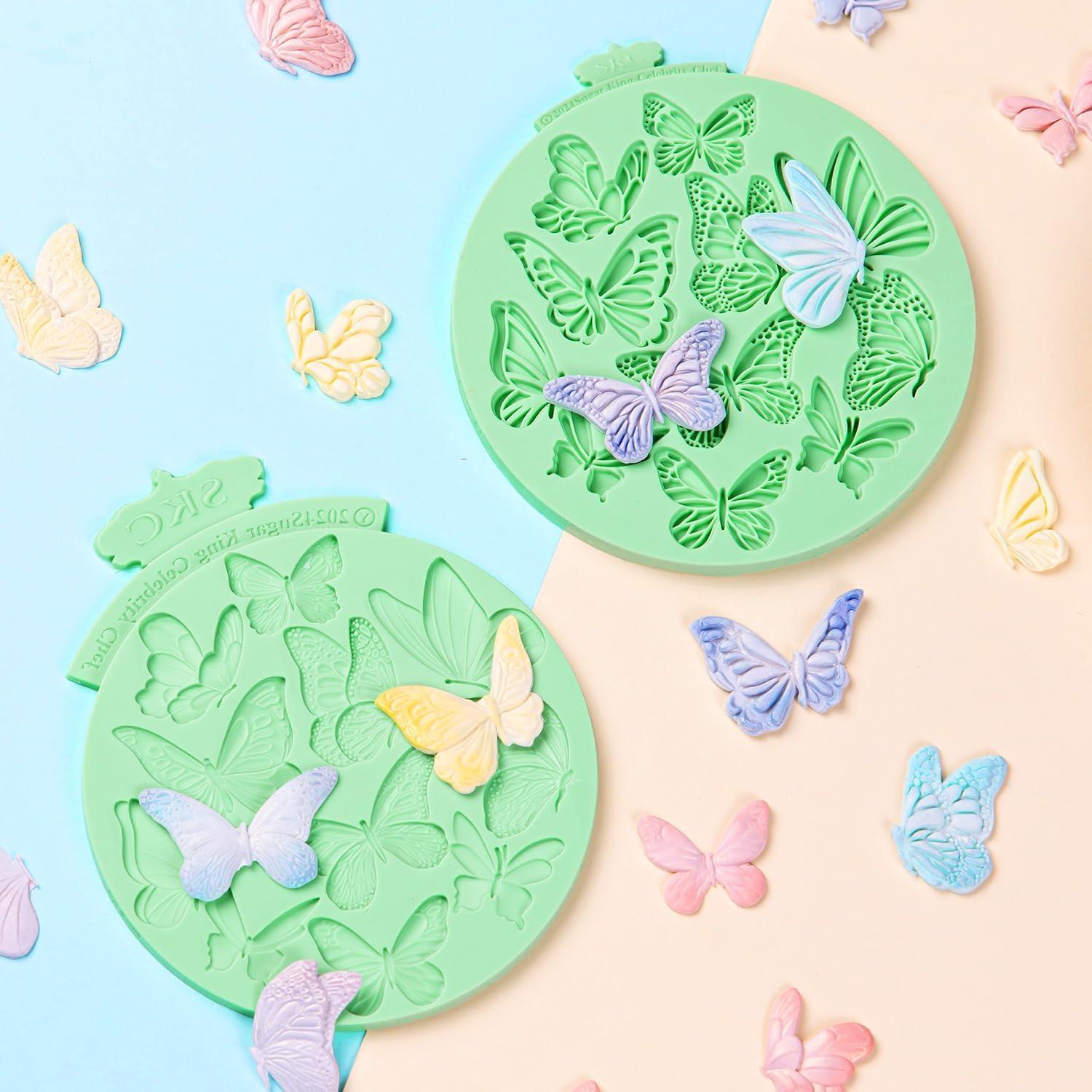 Molde de Silicona Mariposa KALAIEN - 2 Piezas Reutilizables