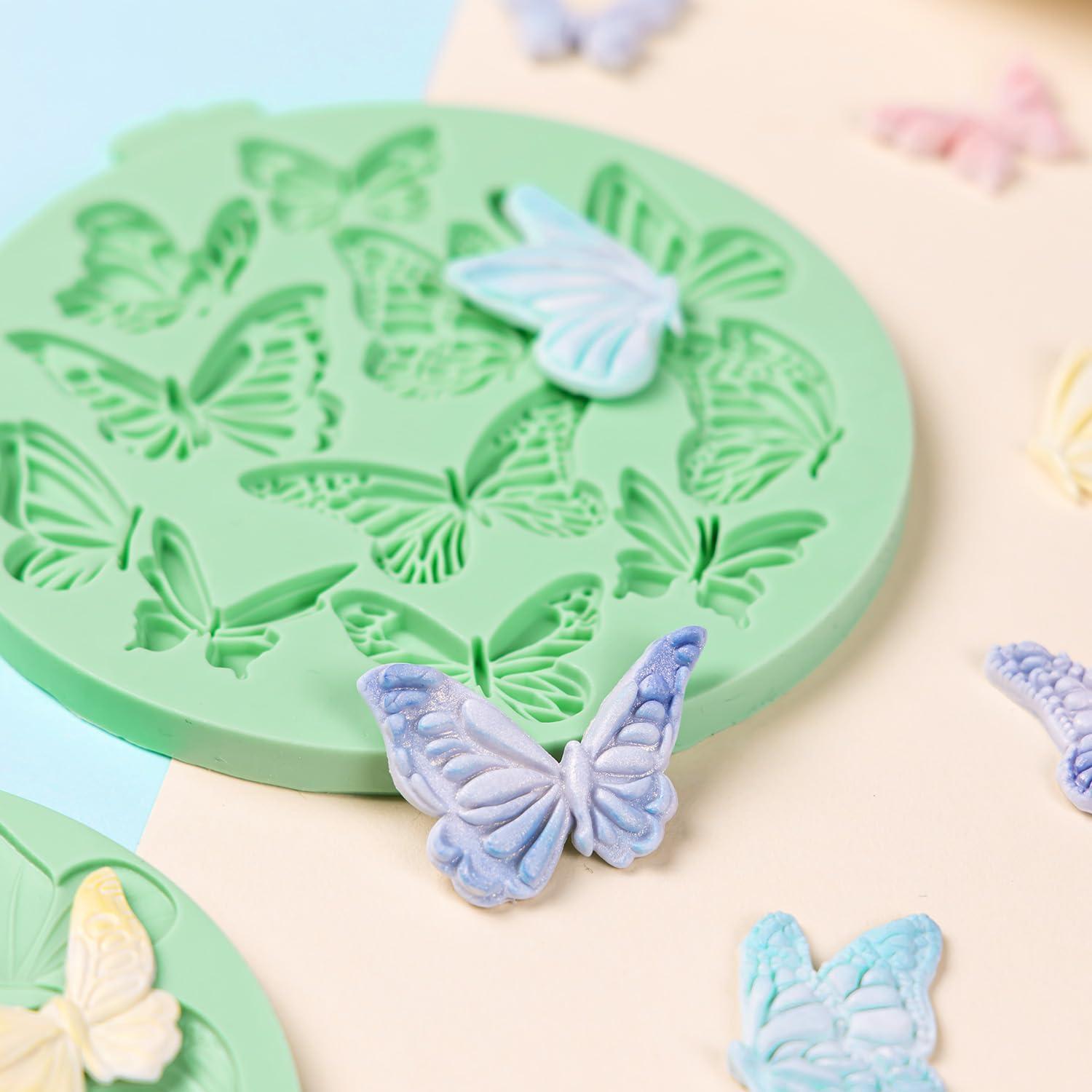 Molde de Silicona Mariposa KALAIEN - 2 Piezas Reutilizables