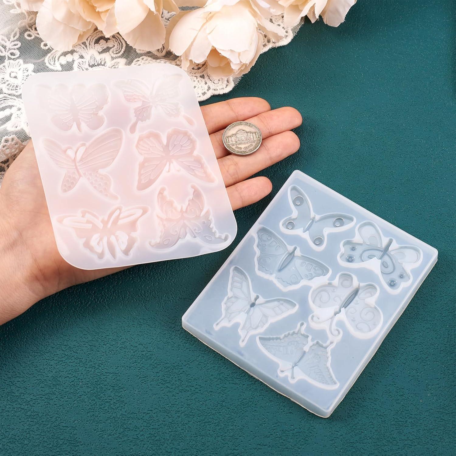Moldes de Silicona Mariposa Boutigem 2 Piezas para Resina