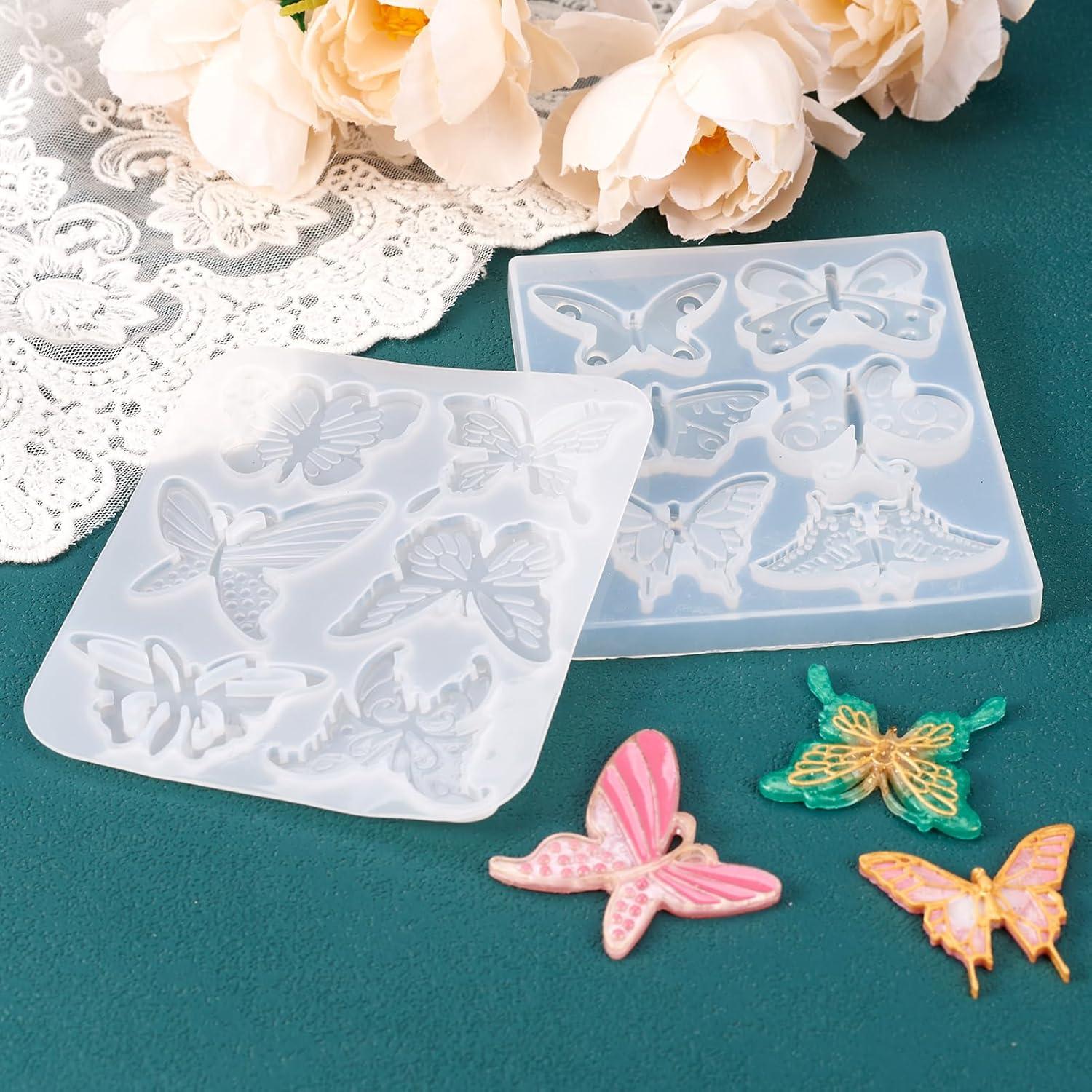 Moldes de Silicona Mariposa Boutigem 2 Piezas para Resina