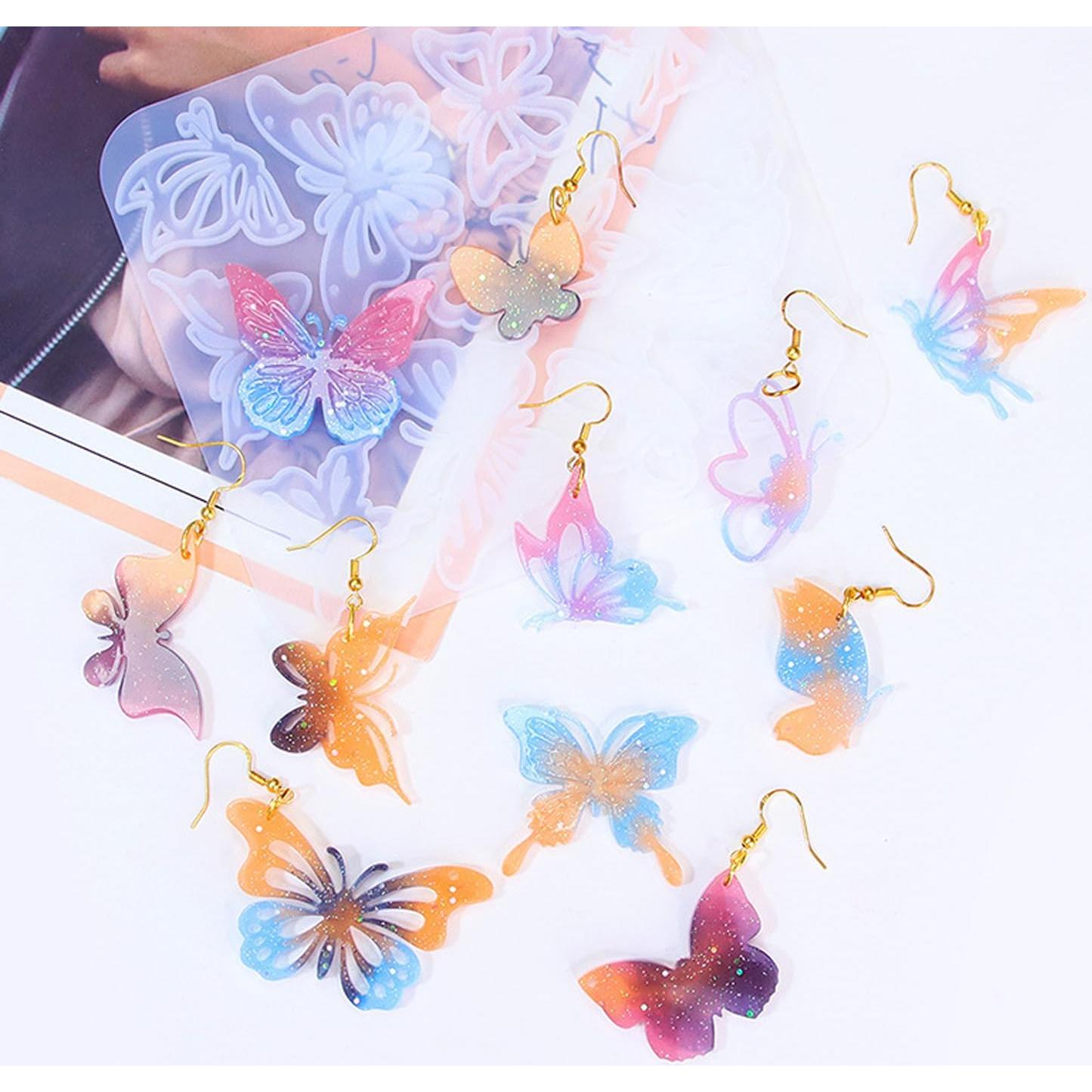 Moldes de Silicona para Aretes de Resina GULELAYAR 2 Piezas