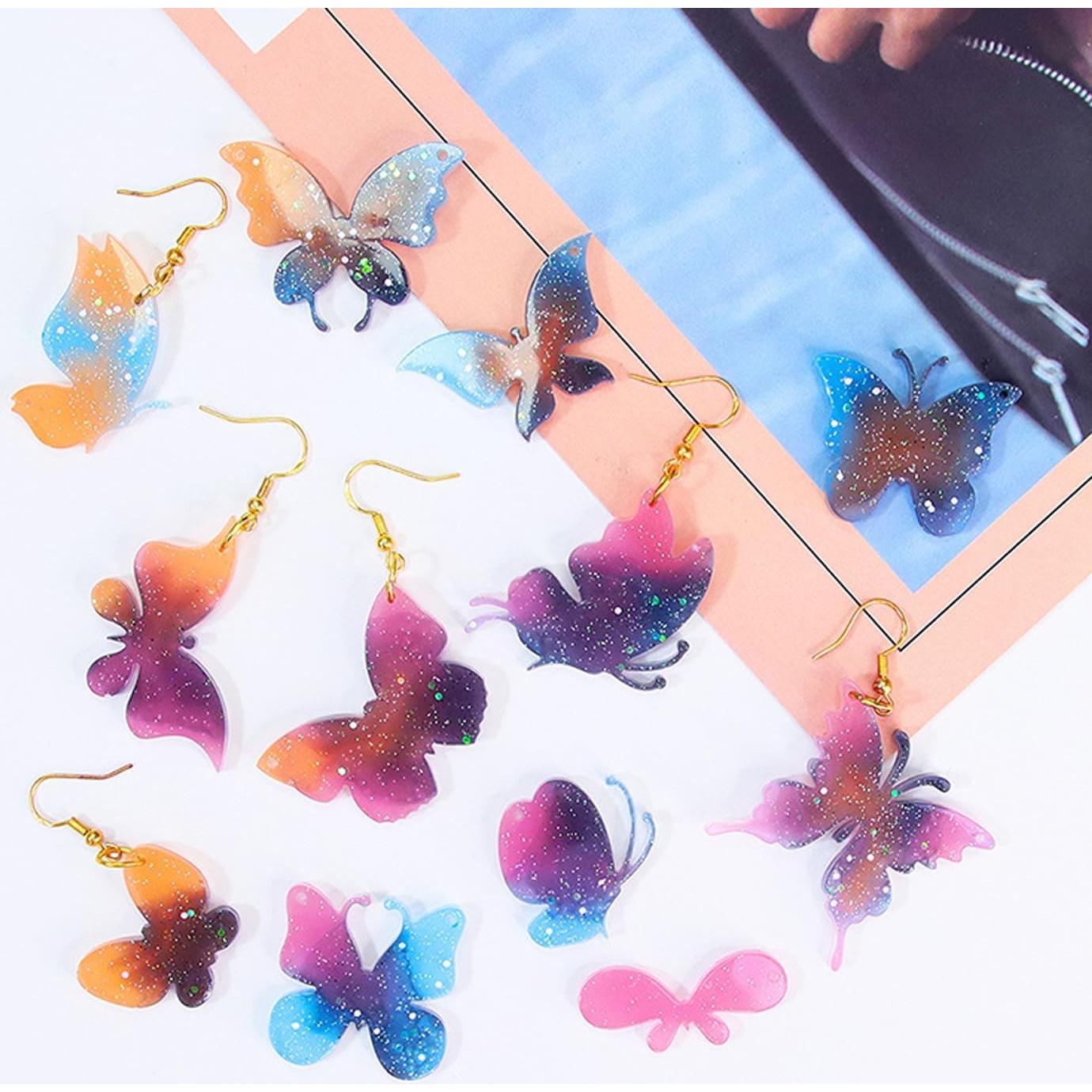 Moldes de Silicona para Aretes de Resina GULELAYAR 2 Piezas