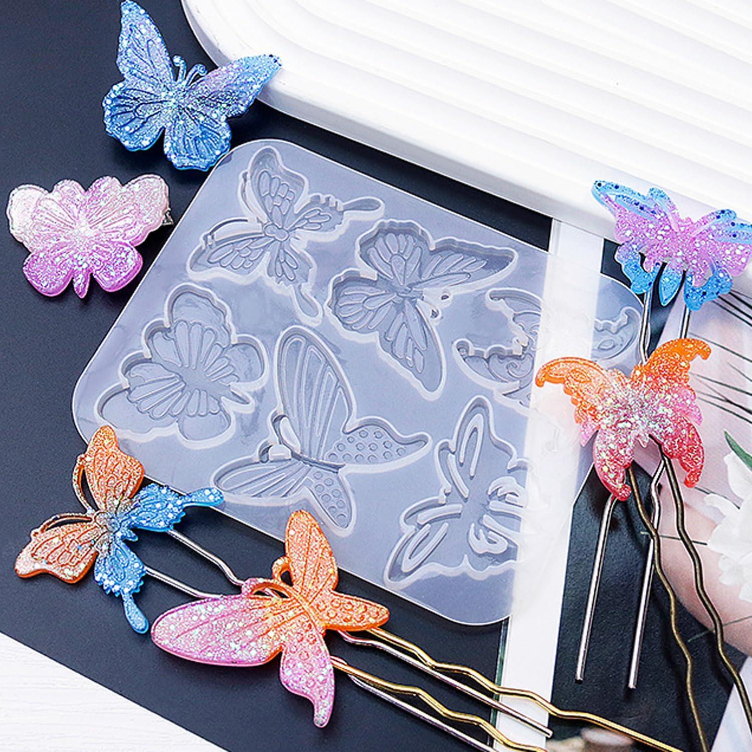 Moldes de Silicona para Aretes de Resina GULELAYAR 2 Piezas