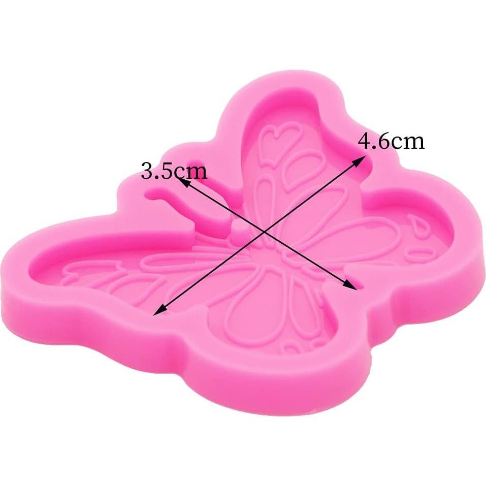 Molde de Silicona Mariposa Alas de Ángel para Llavero DIY