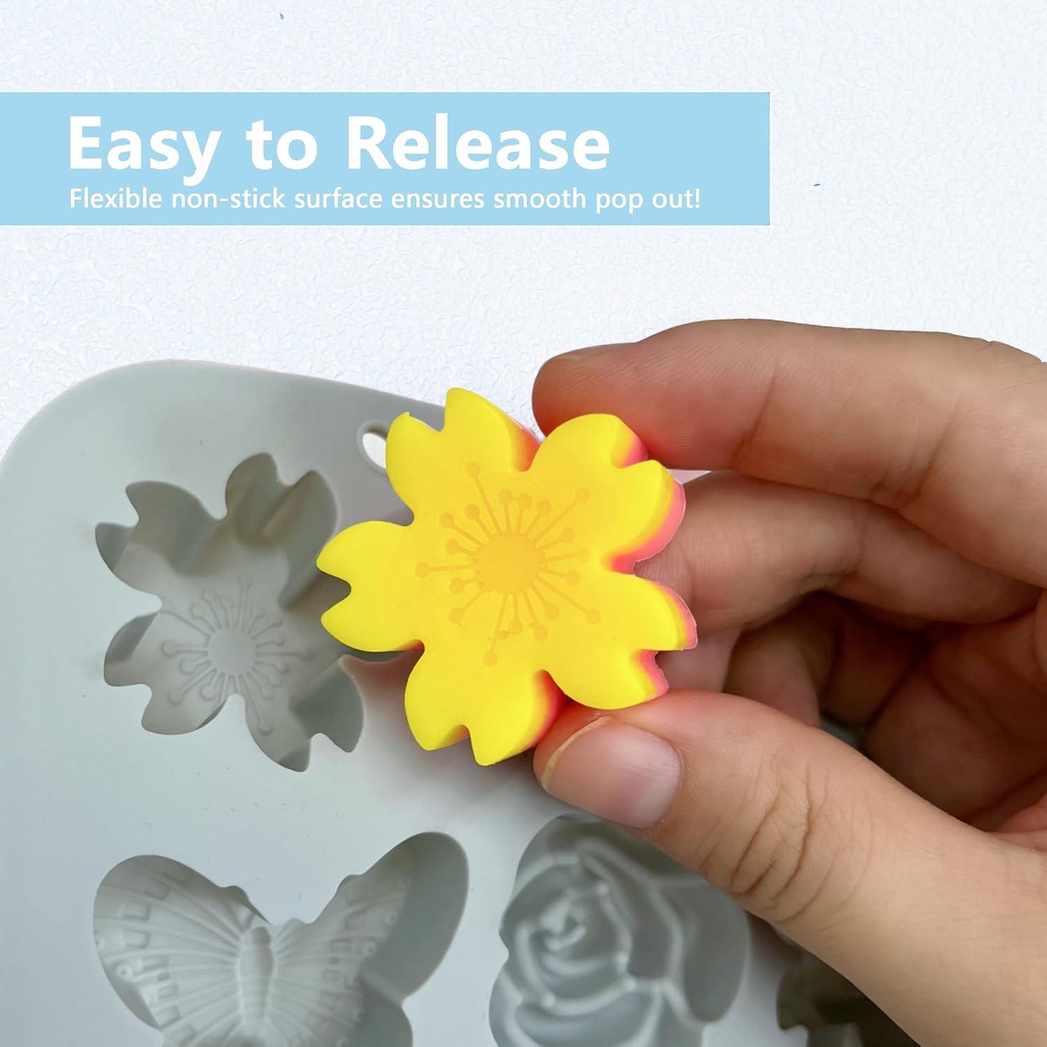 Moldes de Silicona Sofliym para Chocolates y Caramelos 12 Cavidades