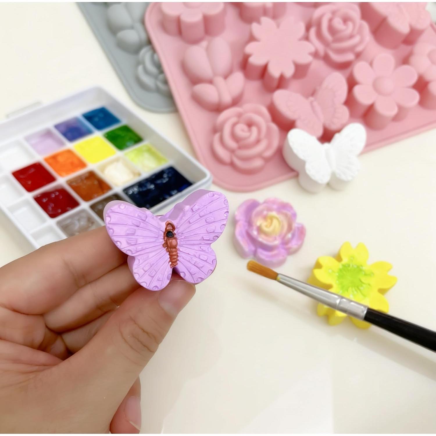 Moldes de Silicona Sofliym para Chocolates y Caramelos 12 Cavidades