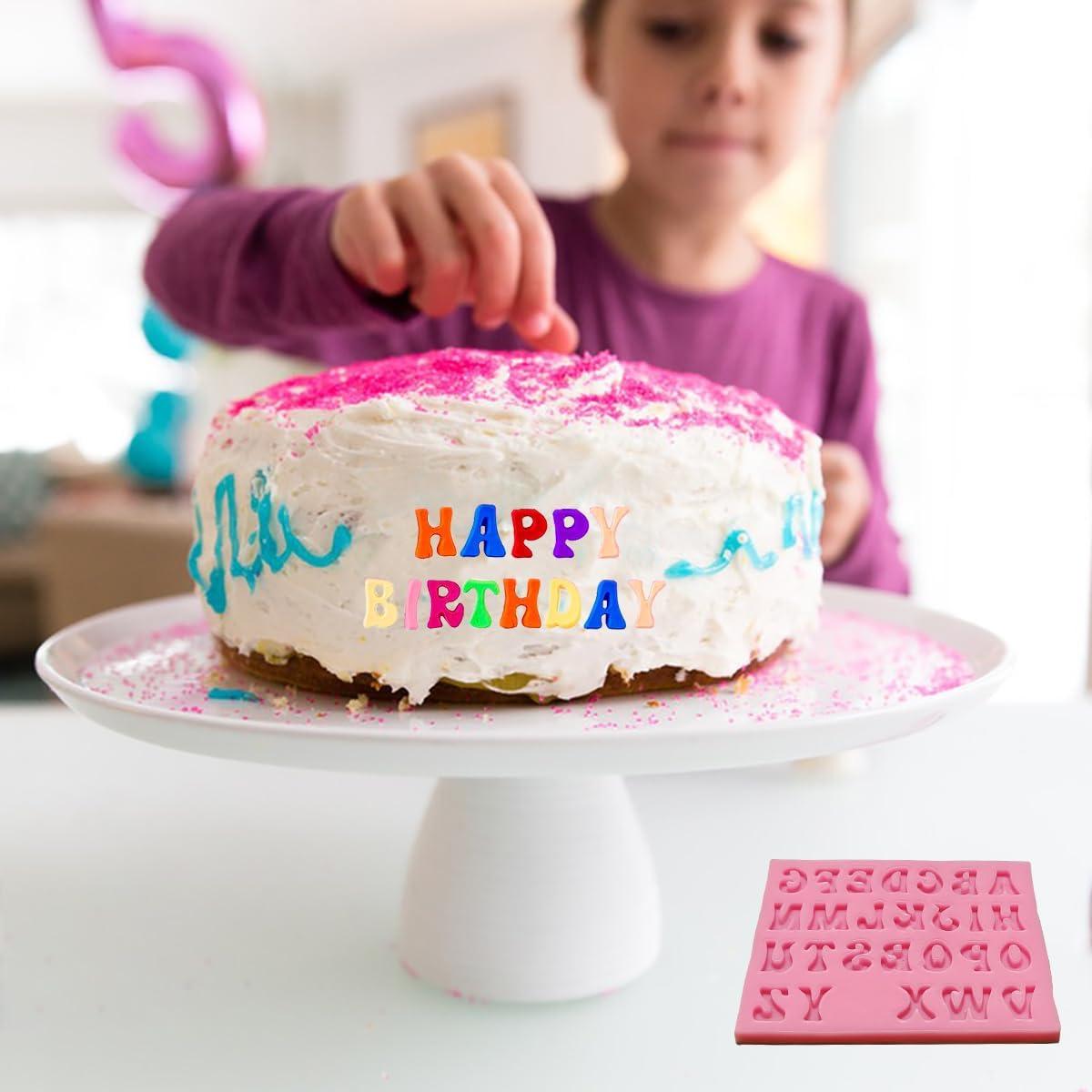 5 Moldes de Silicona para Fondant lyfLux - Letras y Mariposas