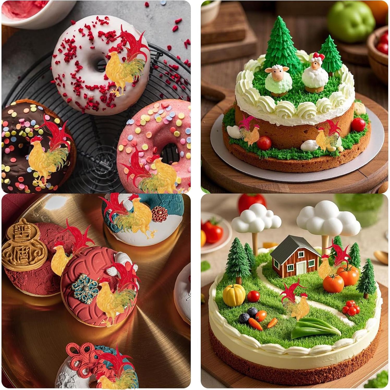 Molde de Silicona para Fondant Gallo Infovox 9.3x6.7cm