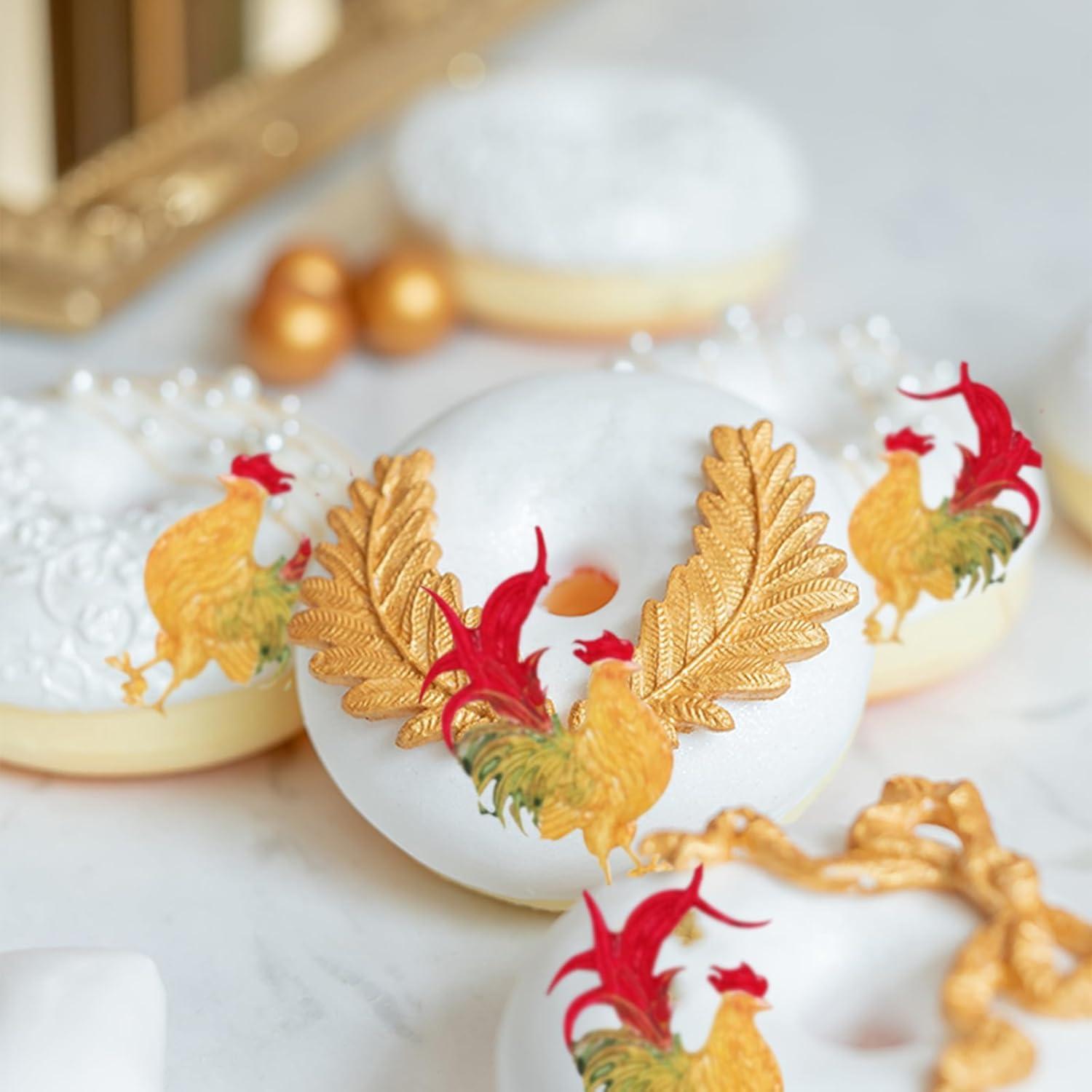 Molde de Silicona para Fondant Gallo Infovox 9.3x6.7cm