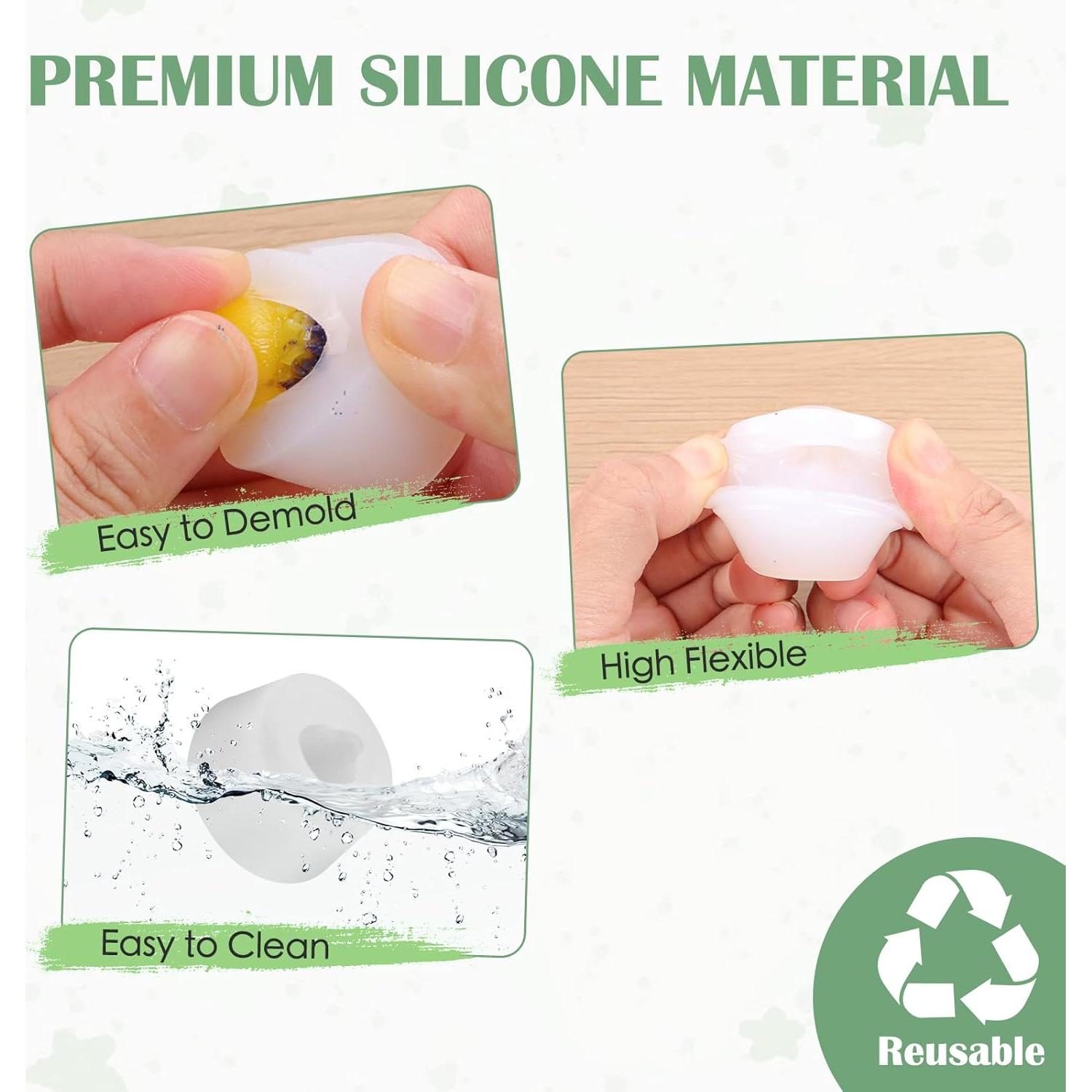 Paquete de 2 Moldes de Resina Klfoho Búho Mini 3D Silicona