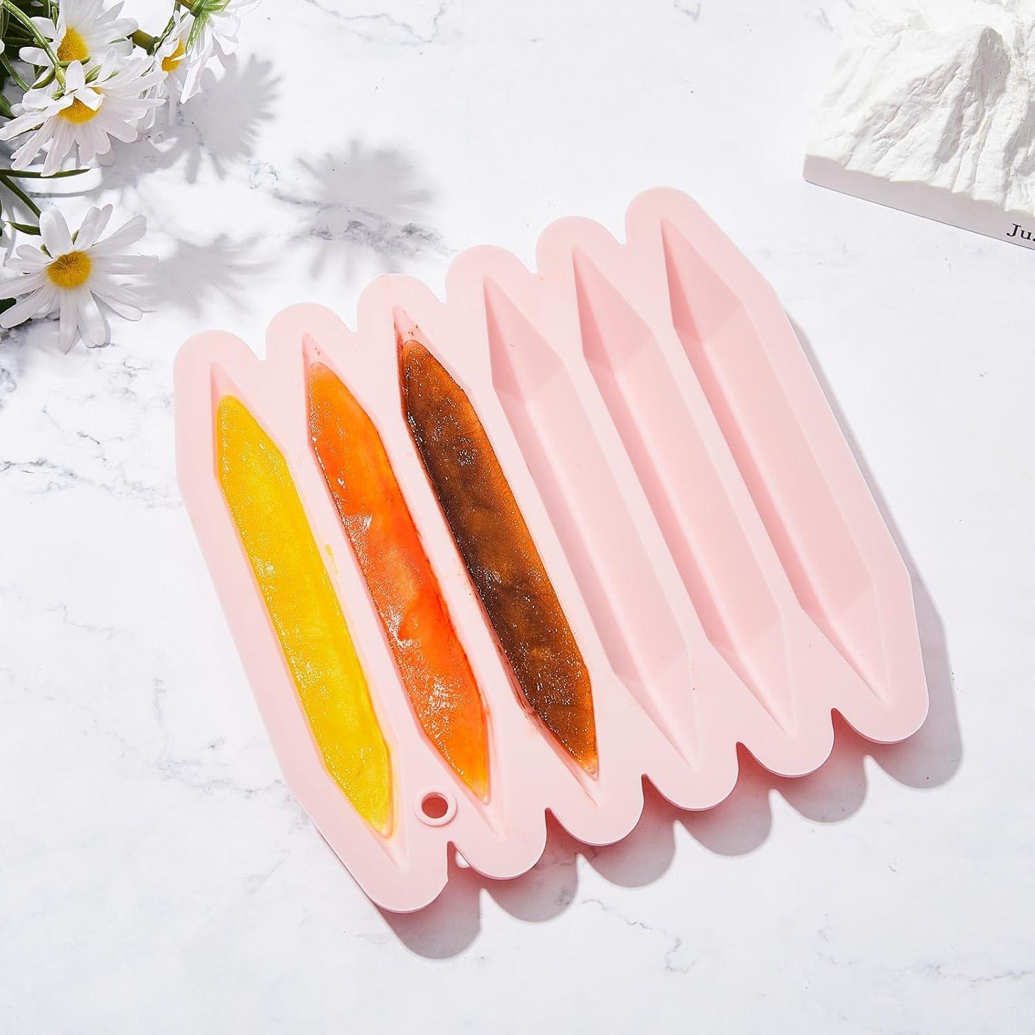 Moldes de Silicona Triangulares Tessco para Hacer Crayones y Chocolates