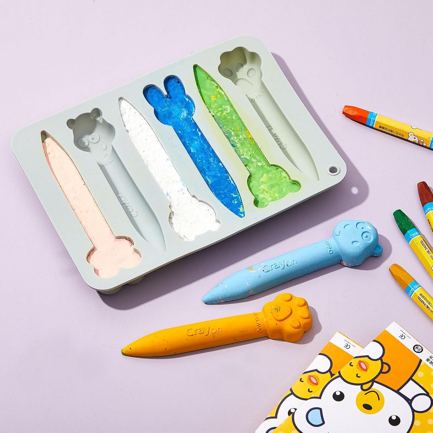 Moldes de Silicona Triangulares Tessco para Hacer Crayones y Chocolates