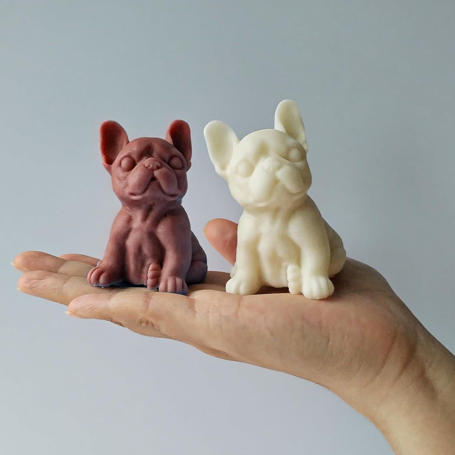 Molde de Silicona 3D Bulldog Japleed para Velas y Jabón