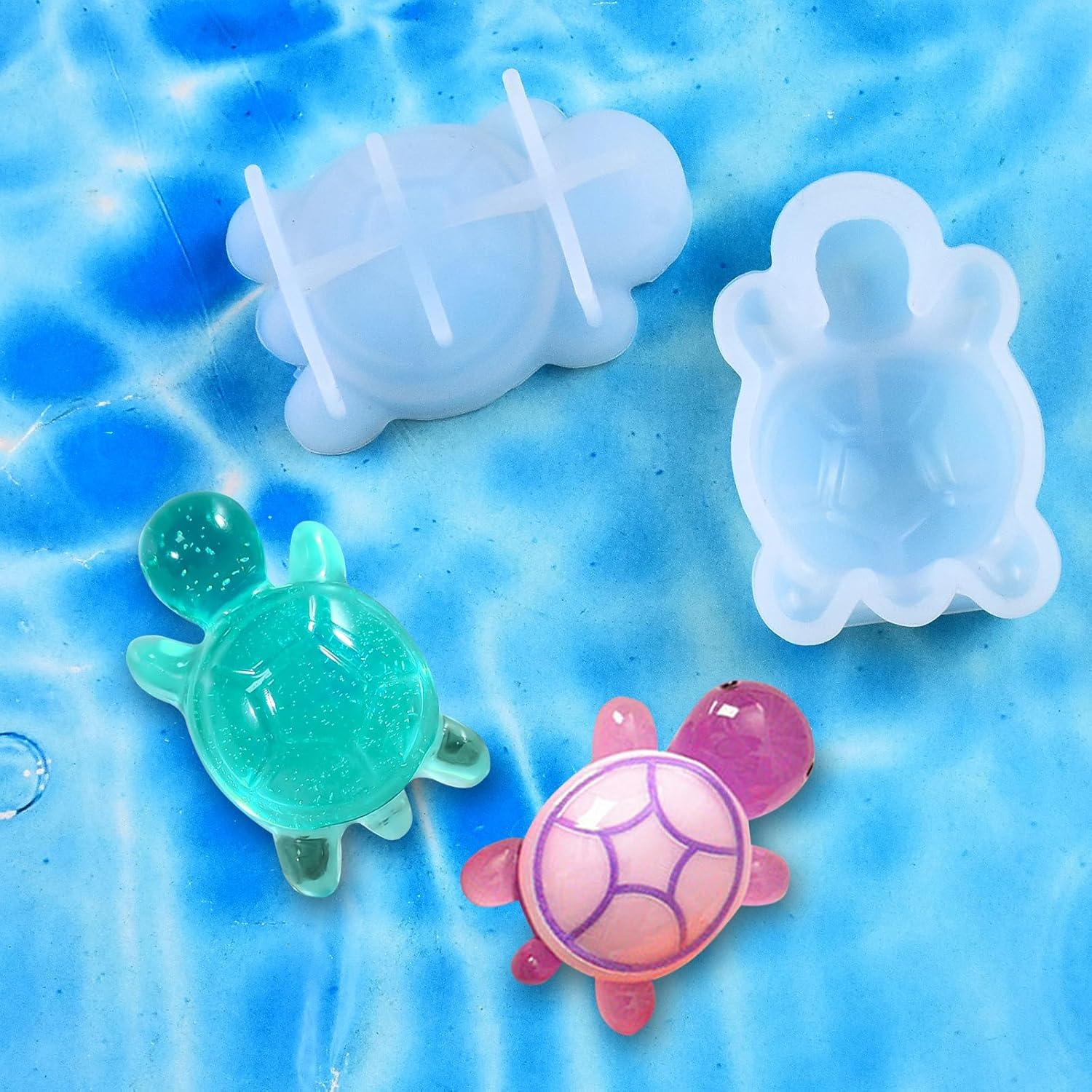 Moldes de Silicona Tortuga Mini 2Pcs BROVITI para Manualidades