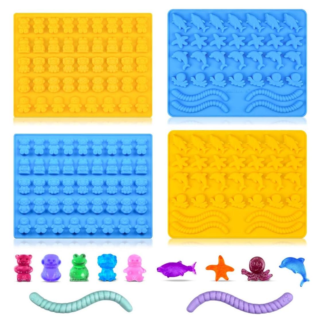 Molde de Silicona para Caramelos CAKETIME - Set de 4 Animales