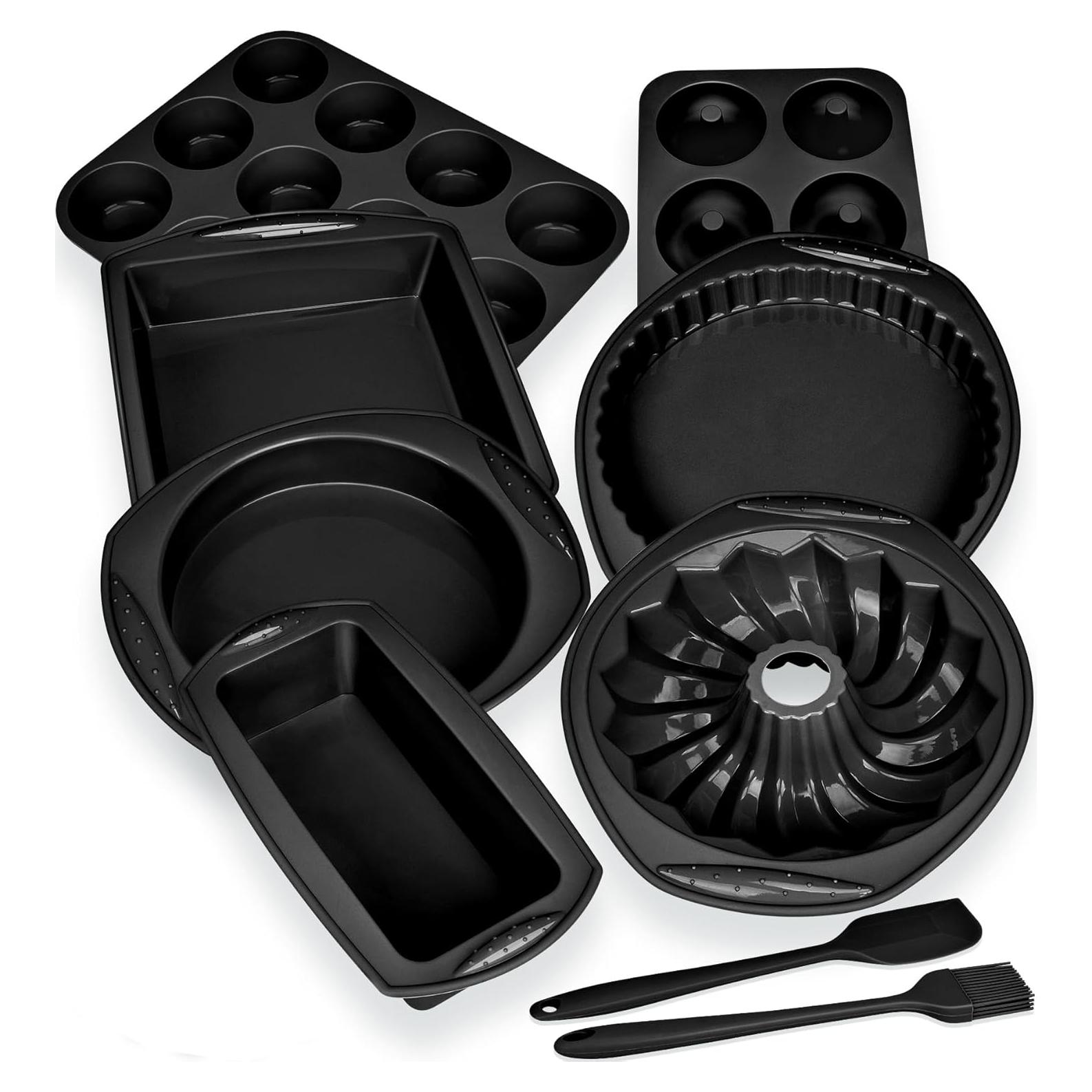 Set de Moldes de Silicona Antiadherente Aschef 9 en 1