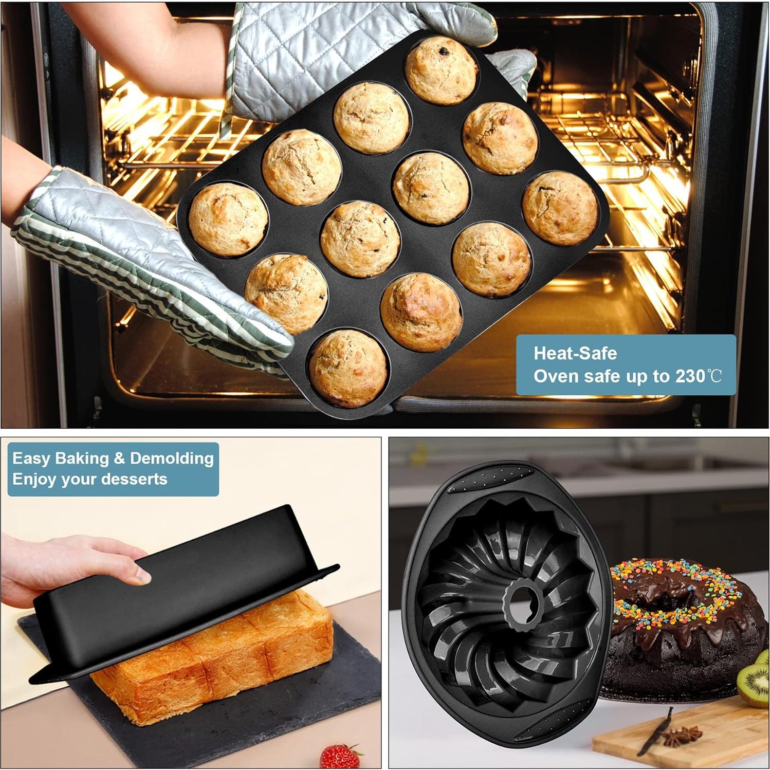 Set de Moldes de Silicona Antiadherente Aschef 9 en 1