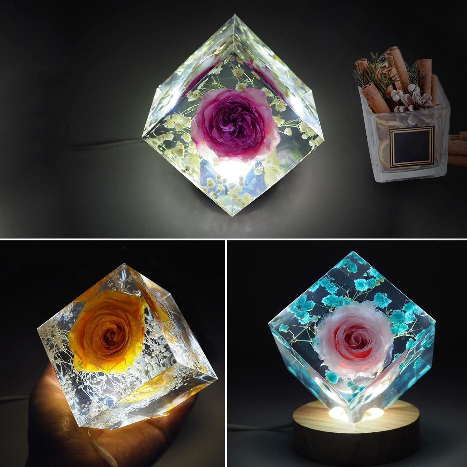 Moldes de Silicona de Cubo Grande Voaesdk 2 Pcs 10.4 cm 8.5 cm