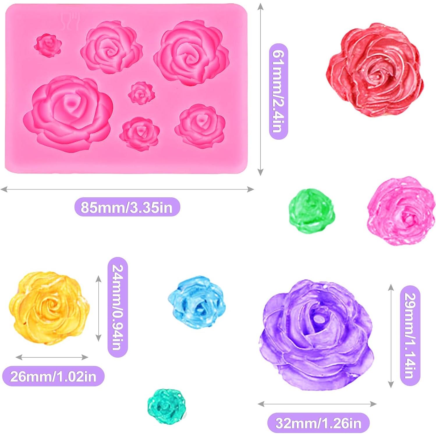 Moldes de Fondant ZeriLion Rosa para Decoración de Pasteles