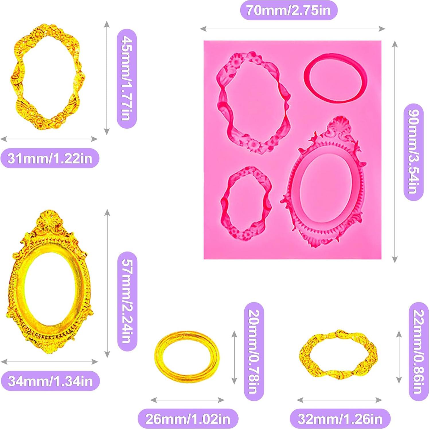 Moldes de Fondant ZeriLion Rosa para Decoración de Pasteles
