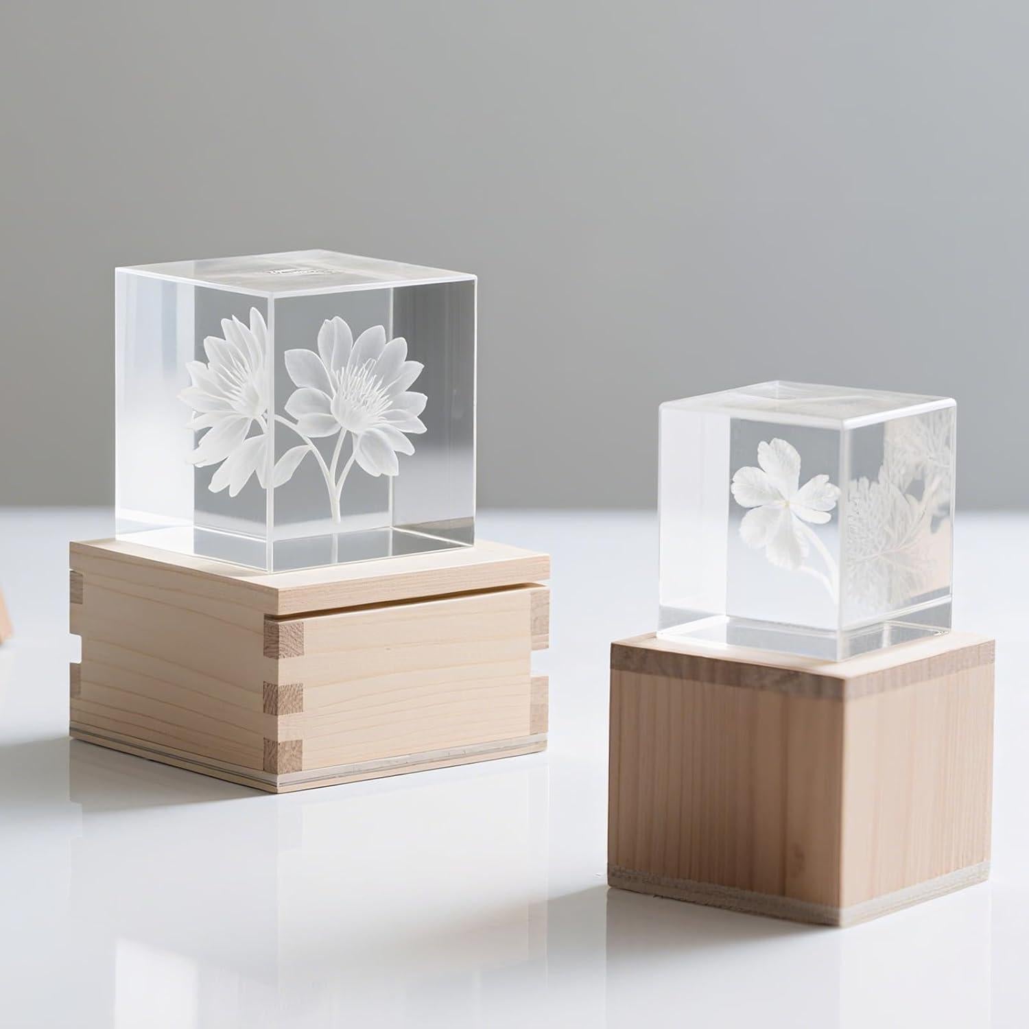 Moldes de Resina Cuadrados Zelphvt 3" y 4" Silicona DIY