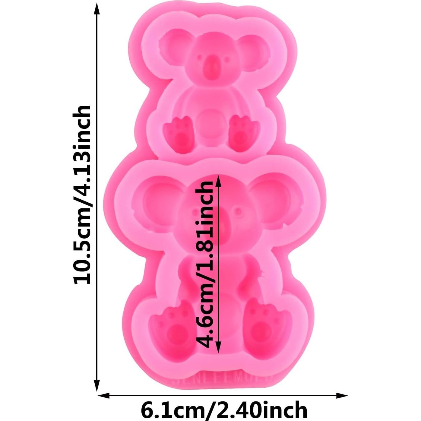 Molde de Silicona para Fondant Koala YIHUOMOLDS 10.5x6.1cm