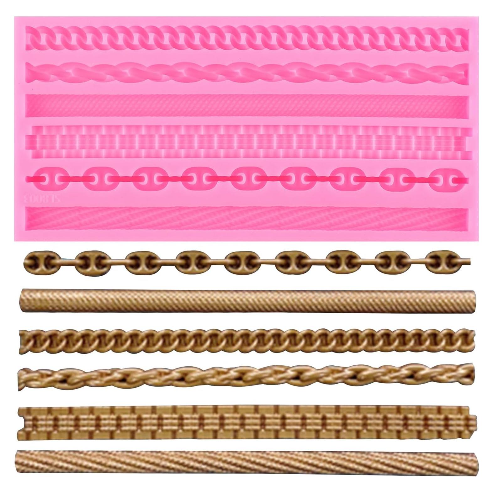 Molde de Silicona para Fondant de Cadena XMOLDNMS 8.06x7.29cm