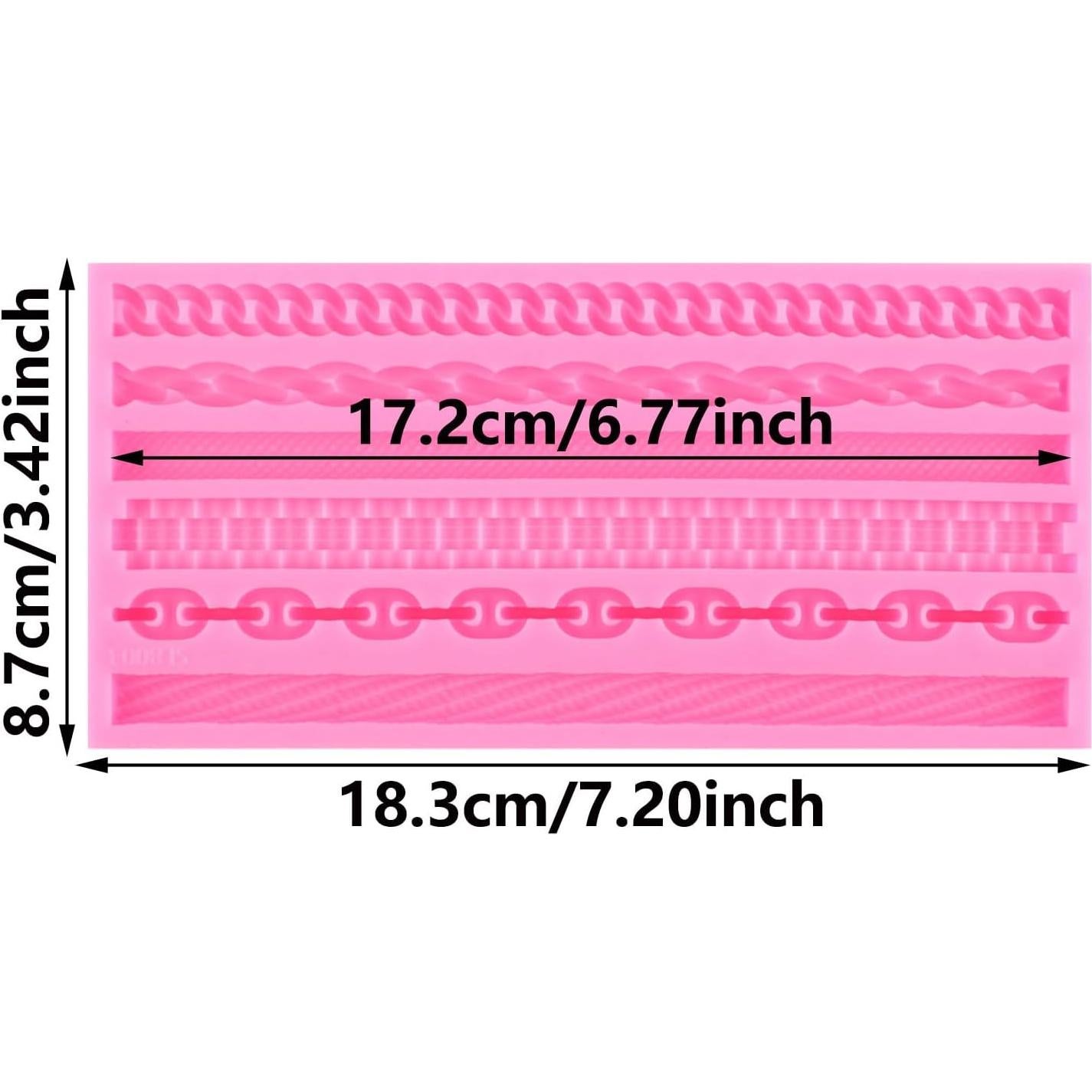 Molde de Silicona para Fondant de Cadena XMOLDNMS 8.06x7.29cm