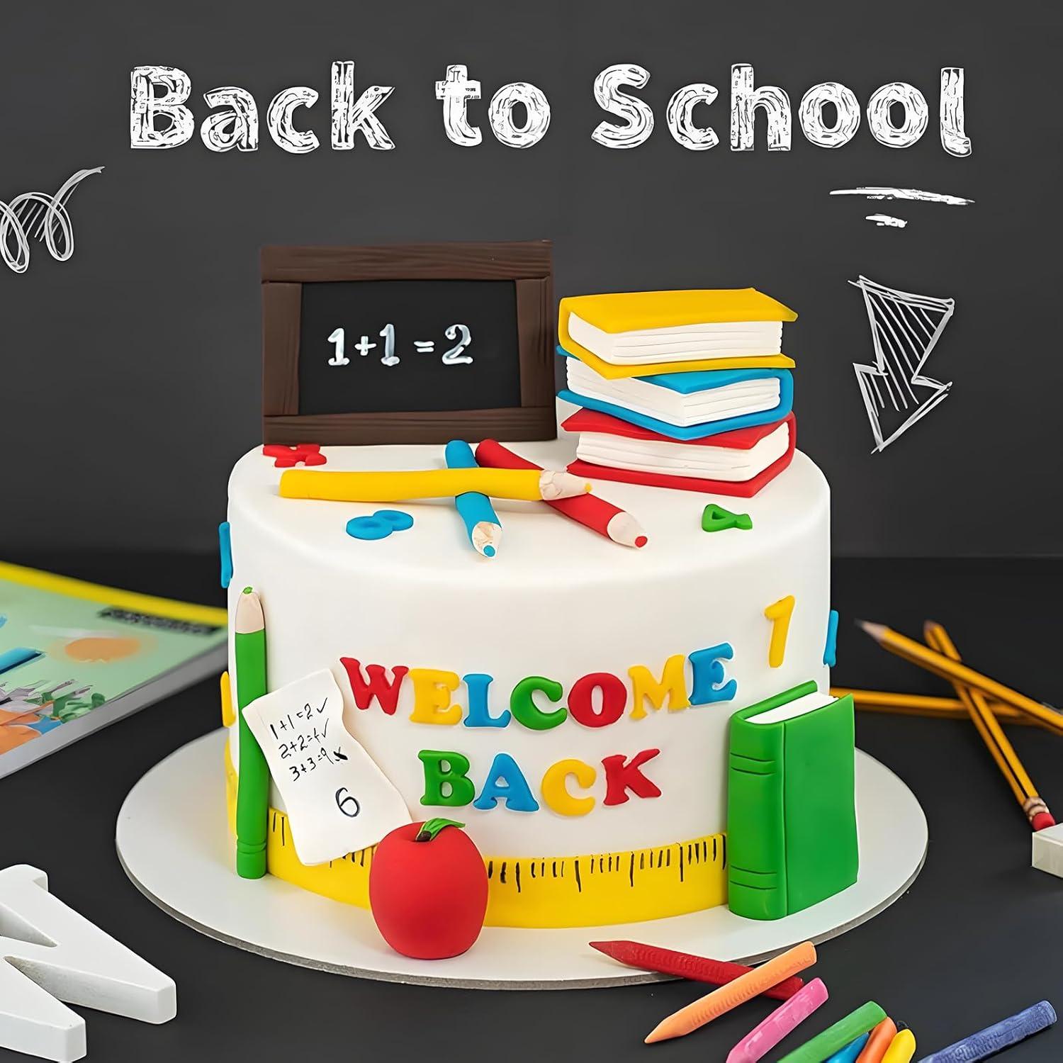 Moldes de Silicona para Fondant Regreso a Clases Xcake Lcook 4 Pcs