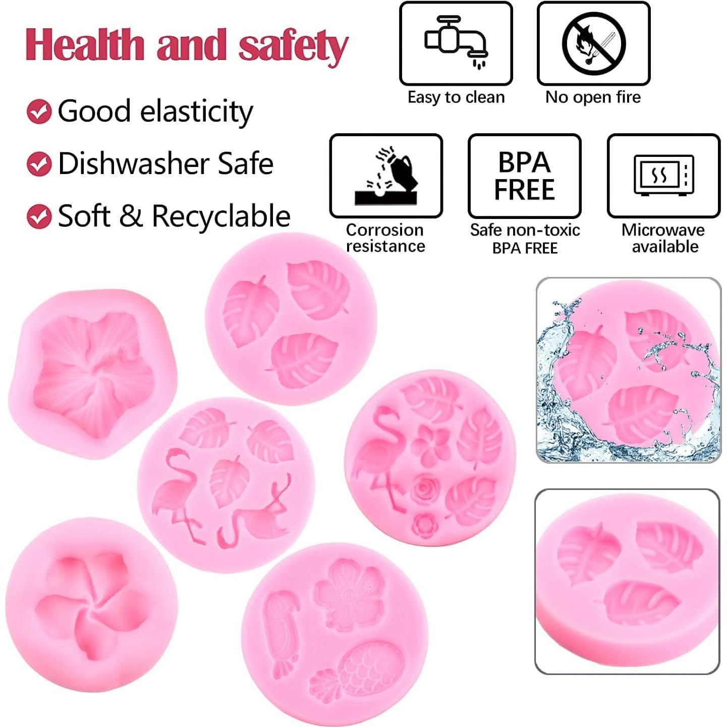 Set de 6 Moldes de Silicona para Decorar Pasteles ZiXiang