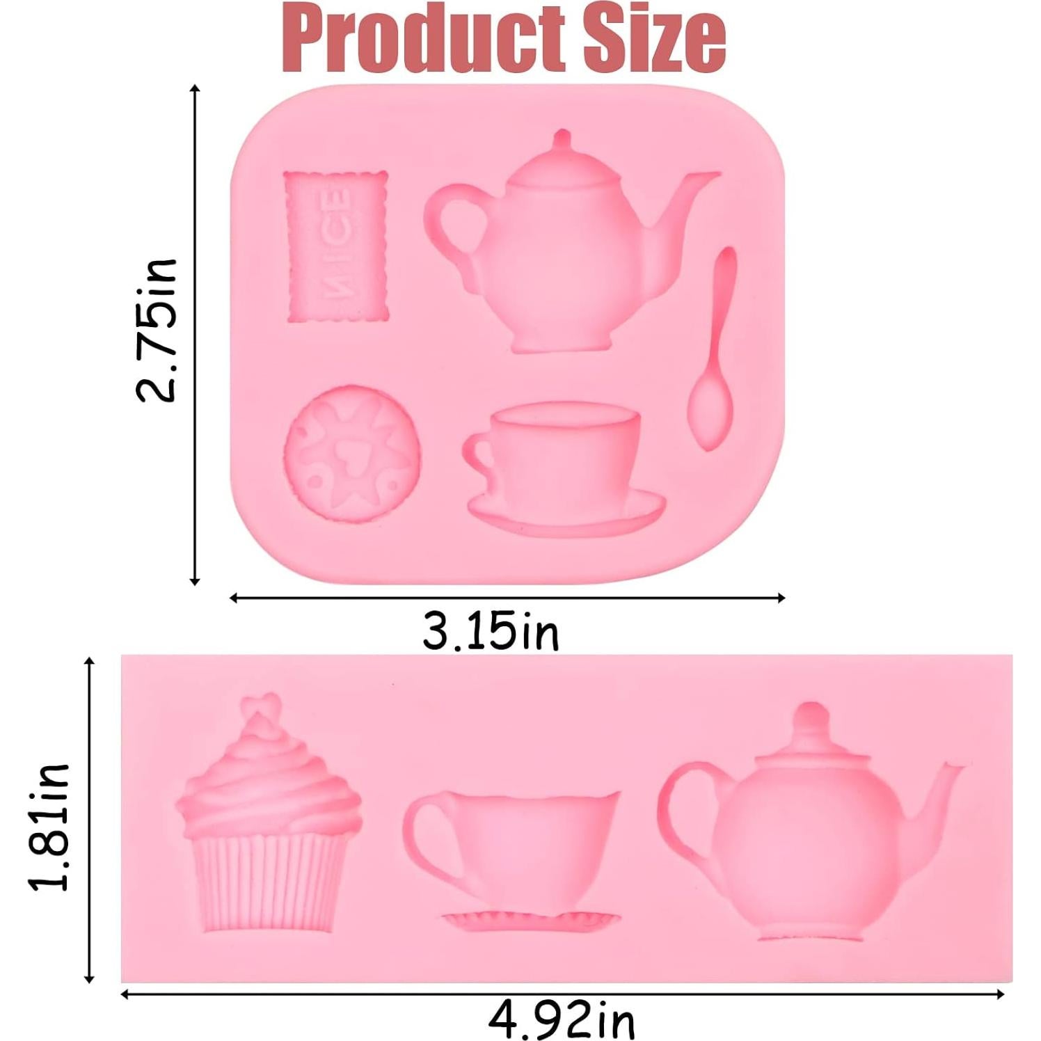 Moldes de Silicona para Pasteles y Cupcakes YWZBO 2 Pcs