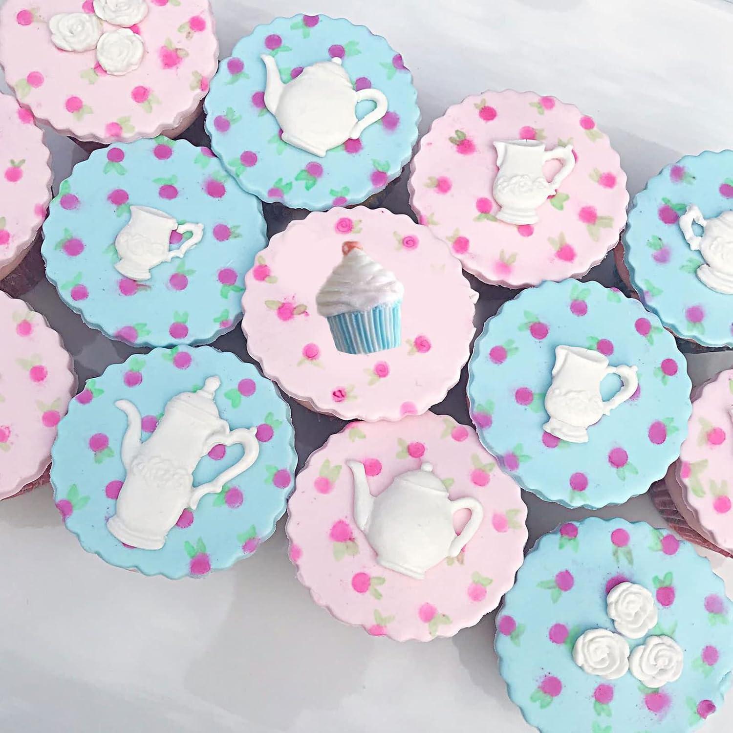 Moldes de Silicona para Pasteles y Cupcakes YWZBO 2 Pcs