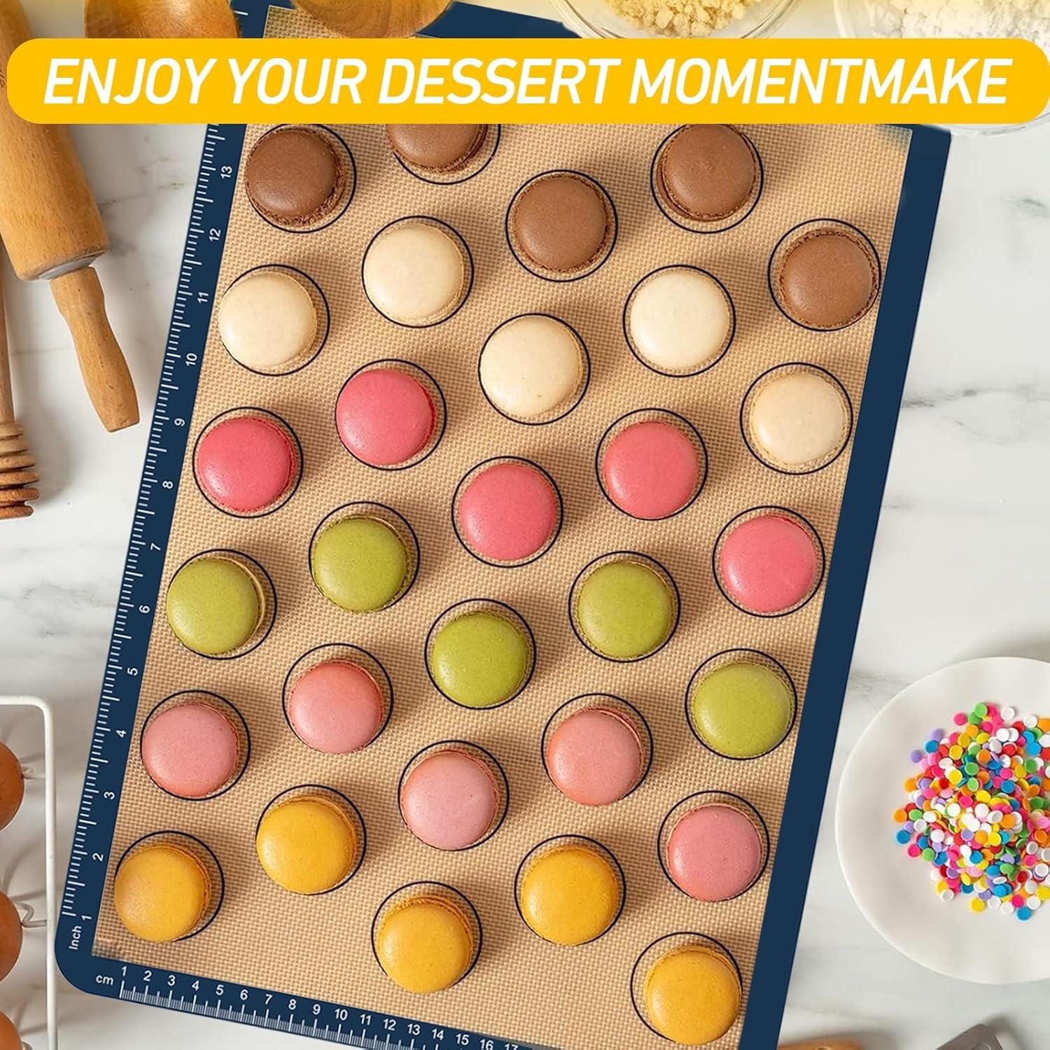 Mats de Hornear de Silicona Instrip - Set de 2 para Macarons