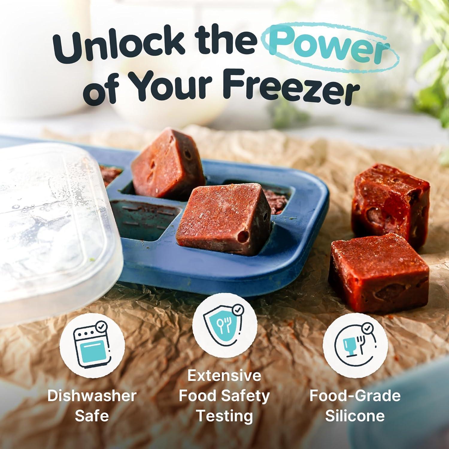 Moldes de Congelador de Silicona Souper Cubes 30 ml - Paquete de 2