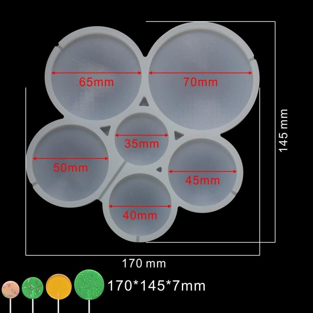 Molde de Silicona Redondo 2 Piezas Mostsom para Repostería