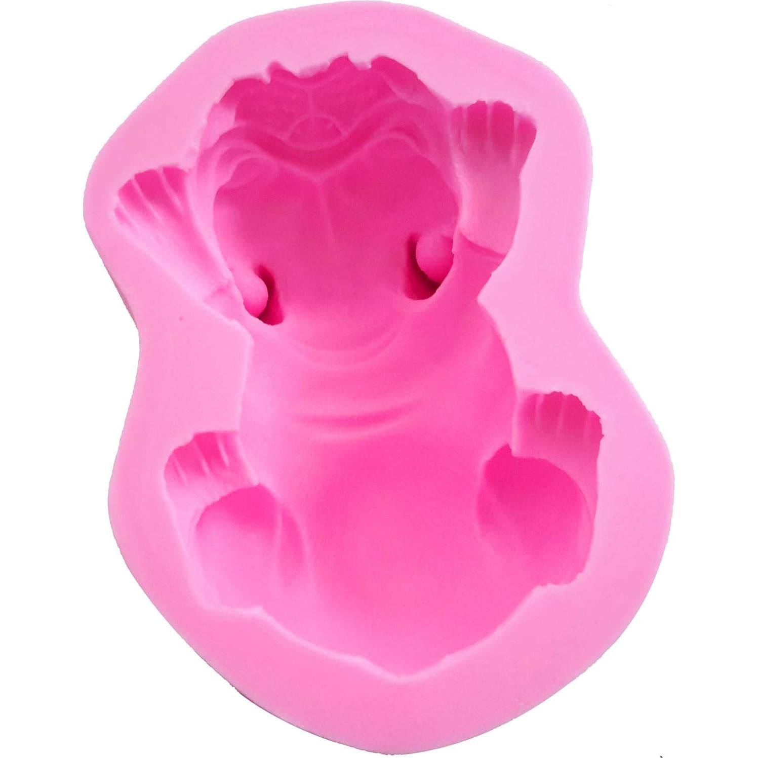 Molde de Silicona 3D Bulldog Francés Fewo para Chocolates y Jabones