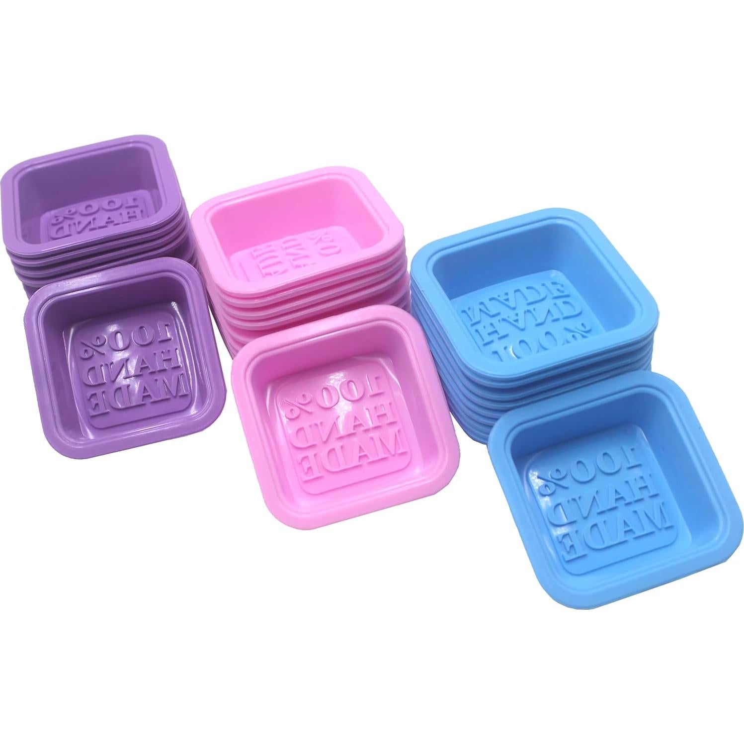 Juego de 30 Moldes de Jabón de Silicona FIVOENDAR - A prueba de Horno y Lavavajillas