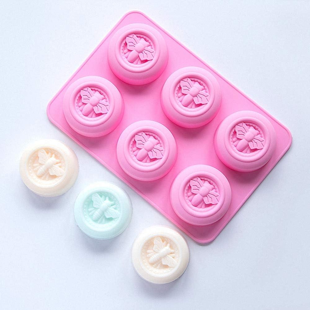 Molde de Silicona Redondo para Jabón y Muffins - 2 Piezas