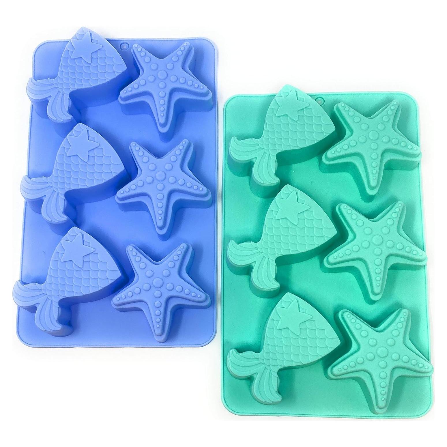 Moldes de Silicona para Pasteles Sirena y Estrella de Mar - Coop & Hunt