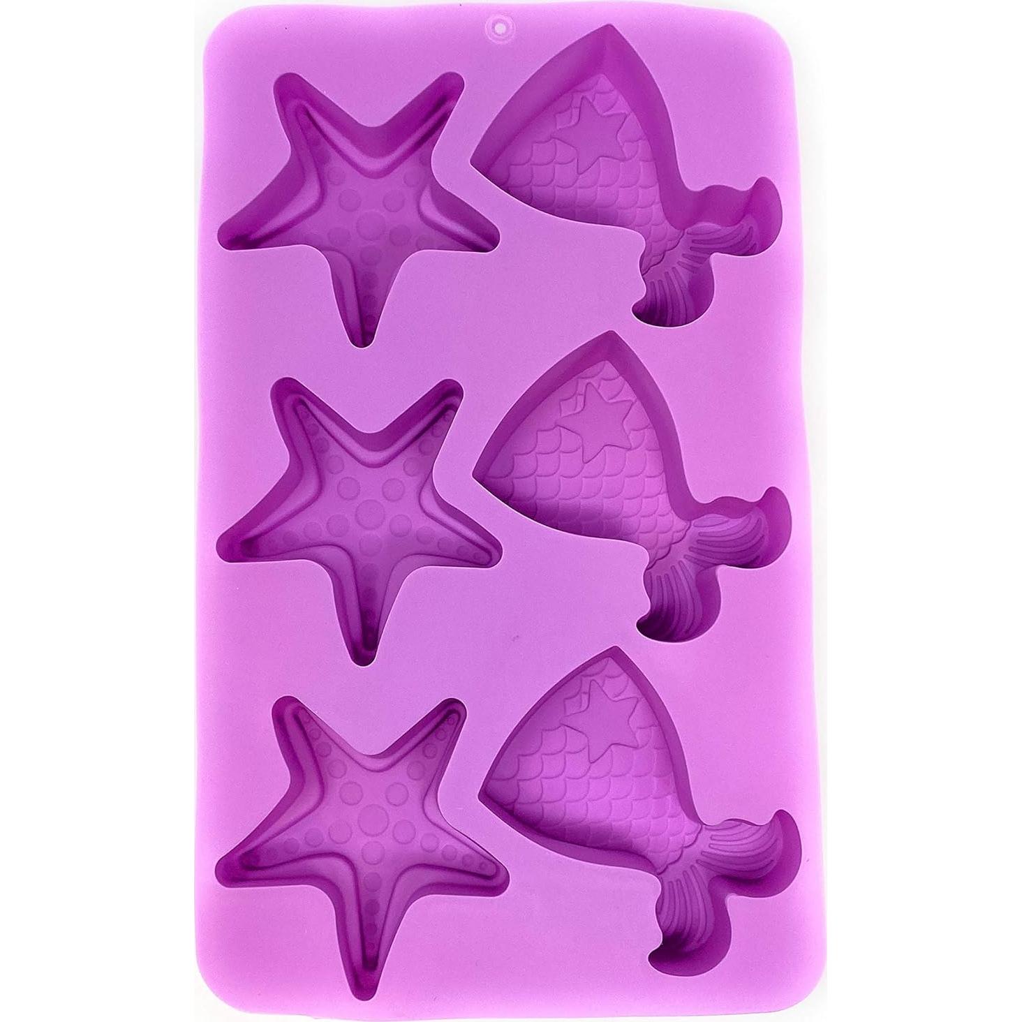 Moldes de Silicona para Pasteles Sirena y Estrella de Mar - Coop & Hunt