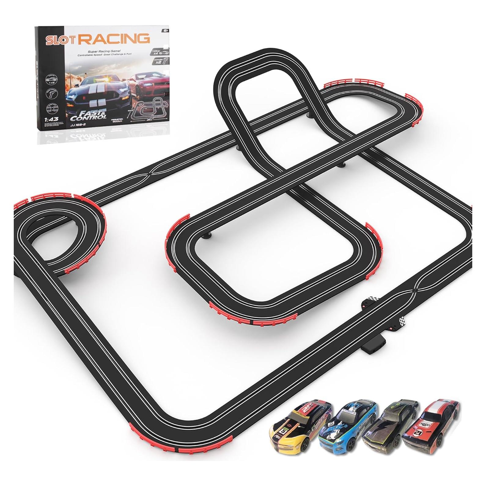 Pista de Carreras Slot TE 168 12.19 m 4 Coches 2 Controladores