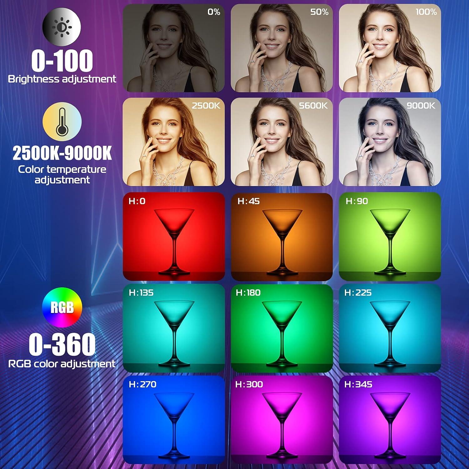 Varita de Luz LED RGB ULANZI 2000mAh 2500-9000K Portátil