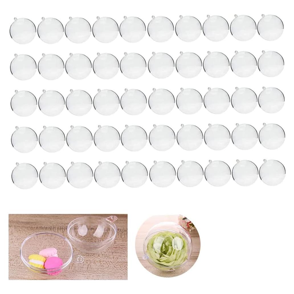 Moldes de Bombas de Baño YXQ 40mm Transparentes - Paquete de 50